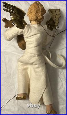 Vintage 1930's German Anna Fehrle Carved Wood Angel with Lute Christmas Ornament Vintage 1930's German Anna Fehrle Carved Wood Angel with Lute Christmas Ornament