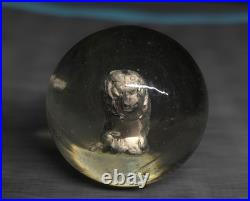 Vintage 1.40 German Lion Sulphide Marble