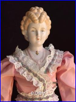Vintage 22 Reproduction of Antique German China Fashion Doll
