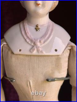 Vintage 22 Reproduction of Antique German China Fashion Doll