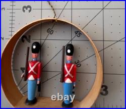 Vintage 50's German Christmas Shaved Wood Soldier Ornaments Set, Original Box Vintage 50's German Christmas Shaved Wood Soldier Ornaments Set, Original Box