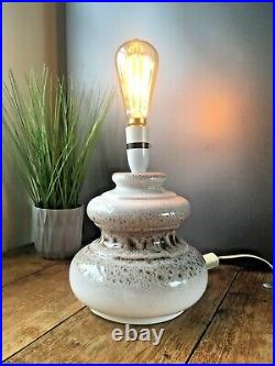 Vintage 60's 70's West German Pottery Lamp Base Retro Scheurich Fat Lava Style