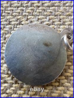 Vintage 800 Silver Charm Antique German Four Leaf Clover Enameled