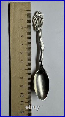 Vintage 800 Silver Teaspoon Antique German Solid Silver Spoon 13.29g