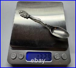 Vintage 800 Silver Teaspoon Antique German Solid Silver Spoon 13.29g