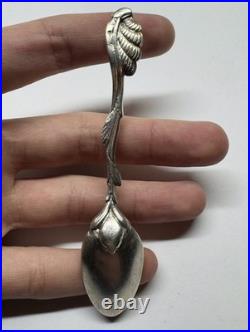Vintage 800 Silver Teaspoon Antique German Solid Silver Spoon 13.29g