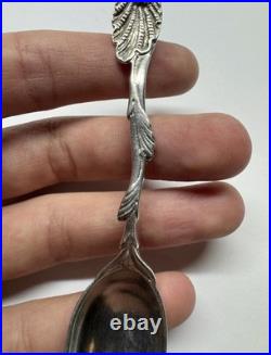 Vintage 800 Silver Teaspoon Antique German Solid Silver Spoon 13.29g