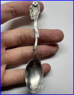 Vintage 800 Silver Teaspoon Antique German Solid Silver Spoon 13.29g
