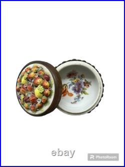 Vintage Antique 1900s Dresden Ormolu Elfinware German Dresser Box