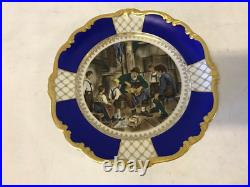 Vintage Antique 1935 German Rosenthal Porcelain Plate with Toy Maker & Children