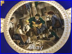 Vintage Antique 1935 German Rosenthal Porcelain Plate with Toy Maker & Children