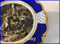 Vintage Antique 1935 German Rosenthal Porcelain Plate with Toy Maker & Children