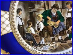 Vintage Antique 1935 German Rosenthal Porcelain Plate with Toy Maker & Children