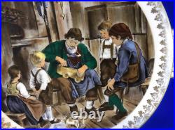 Vintage Antique 1935 German Rosenthal Porcelain Plate with Toy Maker & Children
