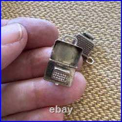 Vintage Antique 800 Silver German Begging Bracelet With 10 Exceptional Charms