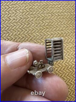 Vintage Antique 800 Silver German Begging Bracelet With 10 Exceptional Charms