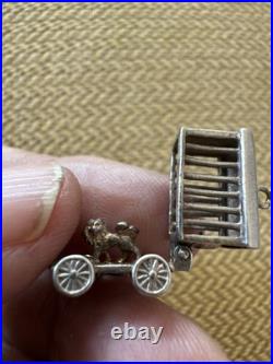 Vintage Antique 800 Silver German Begging Bracelet With 10 Exceptional Charms