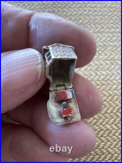 Vintage Antique 800 Silver German Begging Bracelet With 10 Exceptional Charms