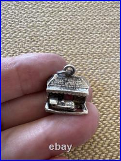 Vintage Antique 800 Silver German Begging Bracelet With 8 Exceptional Charms