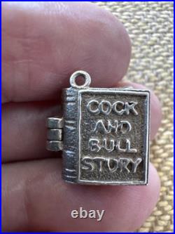 Vintage Antique 800 Silver German Begging Bracelet With 8 Exceptional Charms