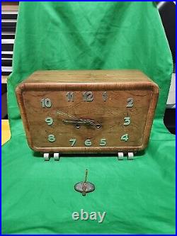 Vintage Antique Art Deco German Mantel Clock Chime Mauthe. A1
