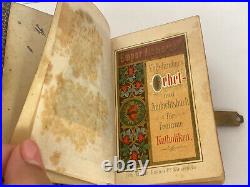 Vintage Antique Beautiful German Travel Prayer Book Catholic Jesus