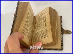 Vintage Antique Beautiful German Travel Prayer Book Catholic Jesus