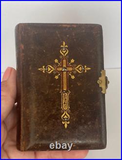 Vintage Antique Beautiful German Travel Prayer Book Catholic Jesus