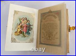 Vintage Antique Beautiful German Travel Prayer Book Himmelstone Romain