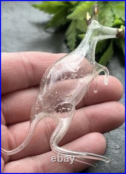 Vintage/Antique Bimini Glass KANGAROO German Christmas OrnamentRARE Vintage/Antique Bimini Glass KANGAROO German Christmas OrnamentRARE