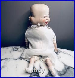 Vintage Antique Bisque Porcelain Three Faced Baby Doll Revolving Head- German Vintage Antique Bisque Porcelain Three Faced Baby Doll Revolving Head- German