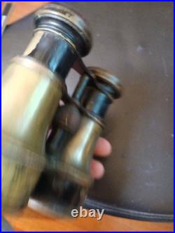 Vintage Antique Brass Binoculars. WW1 French, England, GermansVery Clear, Works Vintage Antique Brass Binoculars. WW1 French, England, GermansVery Clear, Works