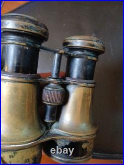 Vintage Antique Brass Binoculars. WW1 French, England, GermansVery Clear, Works Vintage Antique Brass Binoculars. WW1 French, England, GermansVery Clear, Works