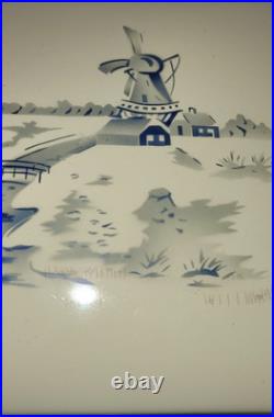 Vintage Antique Bread Box Baking Bin Enamel Enamelware German Delft Large 1950s Vintage Antique Bread Box Baking Bin Enamel Enamelware German Delft Large 1950s