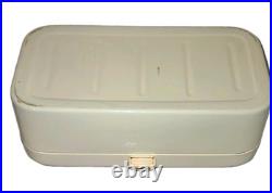 Vintage Antique Bread Box Baking Bin Enamel Enamelware German Delft Large 1950s Vintage Antique Bread Box Baking Bin Enamel Enamelware German Delft Large 1950s