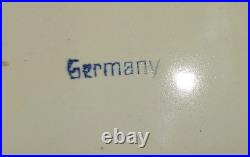 Vintage Antique Bread Box Baking Bin Enamel Enamelware German Delft Large 1950s Vintage Antique Bread Box Baking Bin Enamel Enamelware German Delft Large 1950s