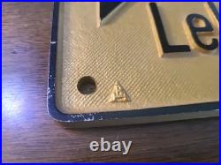 Vintage/Antique Danger High Voltage Sign German Hochspannung Vorsicht Embossed