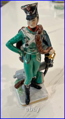 Vintage Antique ERNST BOHNE & SOHNE German Porcelain Figurine Soldier NO PLUME