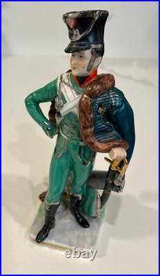 Vintage Antique ERNST BOHNE & SOHNE German Porcelain Figurine Soldier NO PLUME