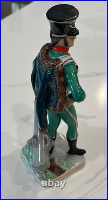 Vintage Antique ERNST BOHNE & SOHNE German Porcelain Figurine Soldier NO PLUME