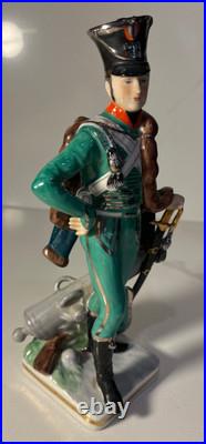 Vintage Antique ERNST BOHNE & SOHNE German Porcelain Figurine Soldier NO PLUME