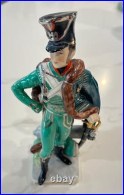 Vintage Antique ERNST BOHNE & SOHNE German Porcelain Figurine Soldier NO PLUME