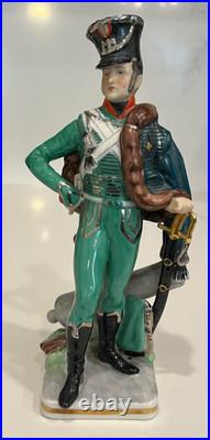Vintage Antique ERNST BOHNE & SOHNE German Porcelain Figurine Soldier NO PLUME