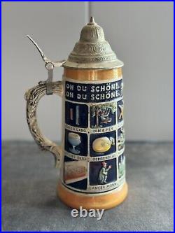 Vintage Antique German Beer Stein