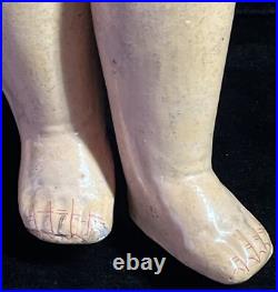 Vintage Antique German Bisque 22 Ball-Jointed Doll in LOVELY DRESS