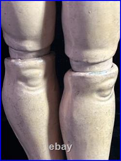 Vintage Antique German Bisque 22 Ball-Jointed Doll in LOVELY DRESS