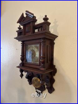 Vintage Antique German Deutsches Reichs Vienna Regulator Wall Clock Vintage Antique German Deutsches Reichs Vienna Regulator Wall Clock