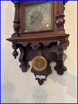 Vintage Antique German Deutsches Reichs Vienna Regulator Wall Clock Vintage Antique German Deutsches Reichs Vienna Regulator Wall Clock