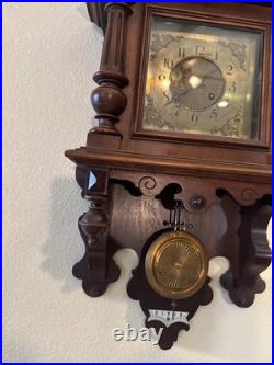 Vintage Antique German Deutsches Reichs Vienna Regulator Wall Clock Vintage Antique German Deutsches Reichs Vienna Regulator Wall Clock