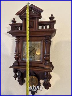Vintage Antique German Deutsches Reichs Vienna Regulator Wall Clock Vintage Antique German Deutsches Reichs Vienna Regulator Wall Clock